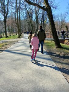 Park Oruński Gdańsk spacer z dziećmi